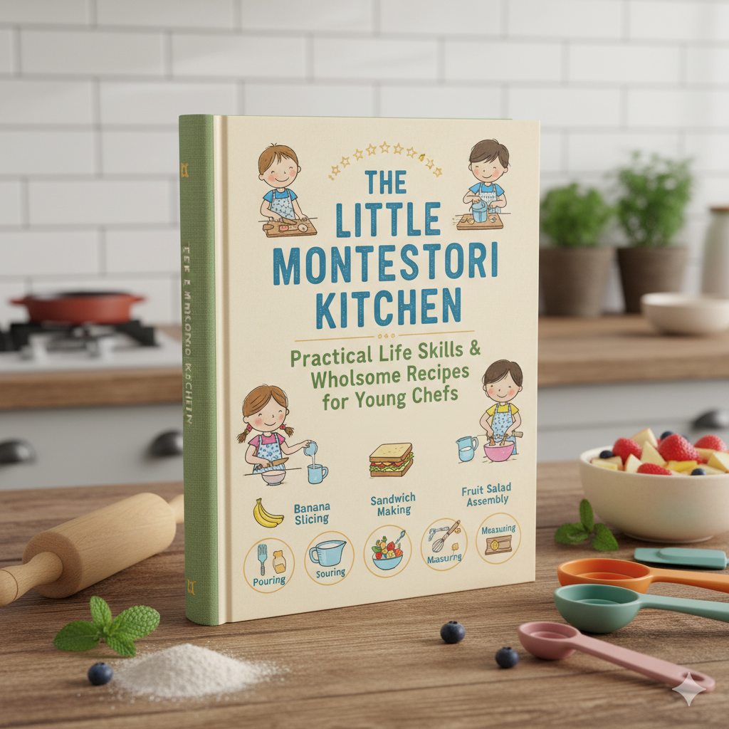 Little Montessori Kitchen Kids Cooking Guide
