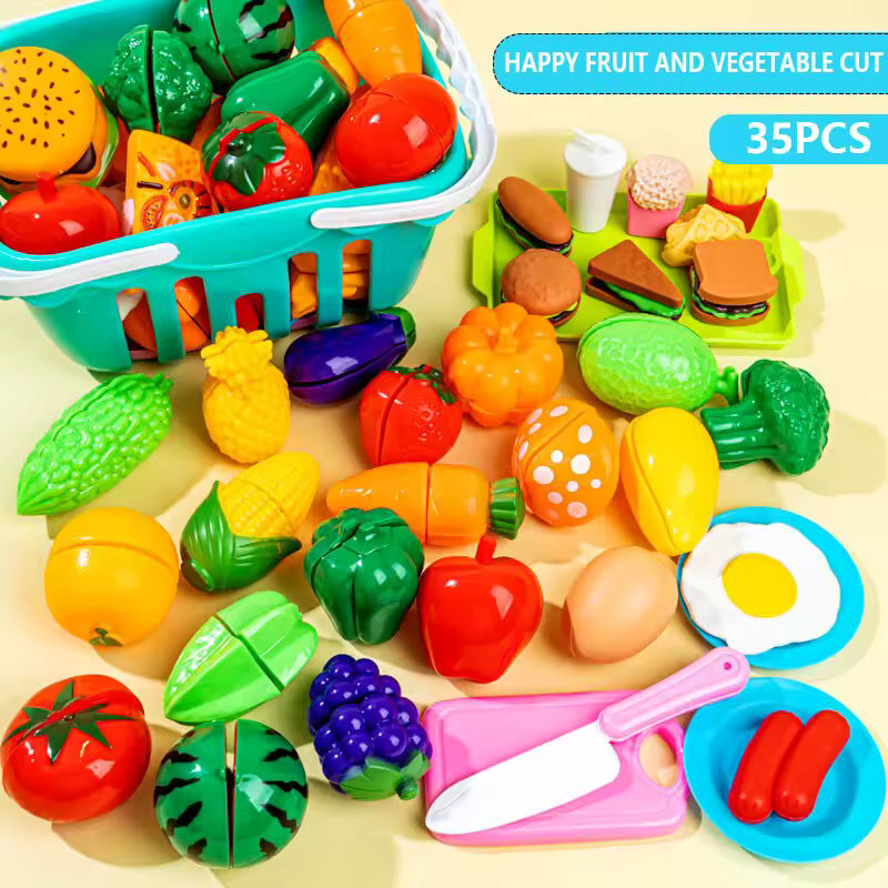 35 Piece Kids Toy Fruit Set